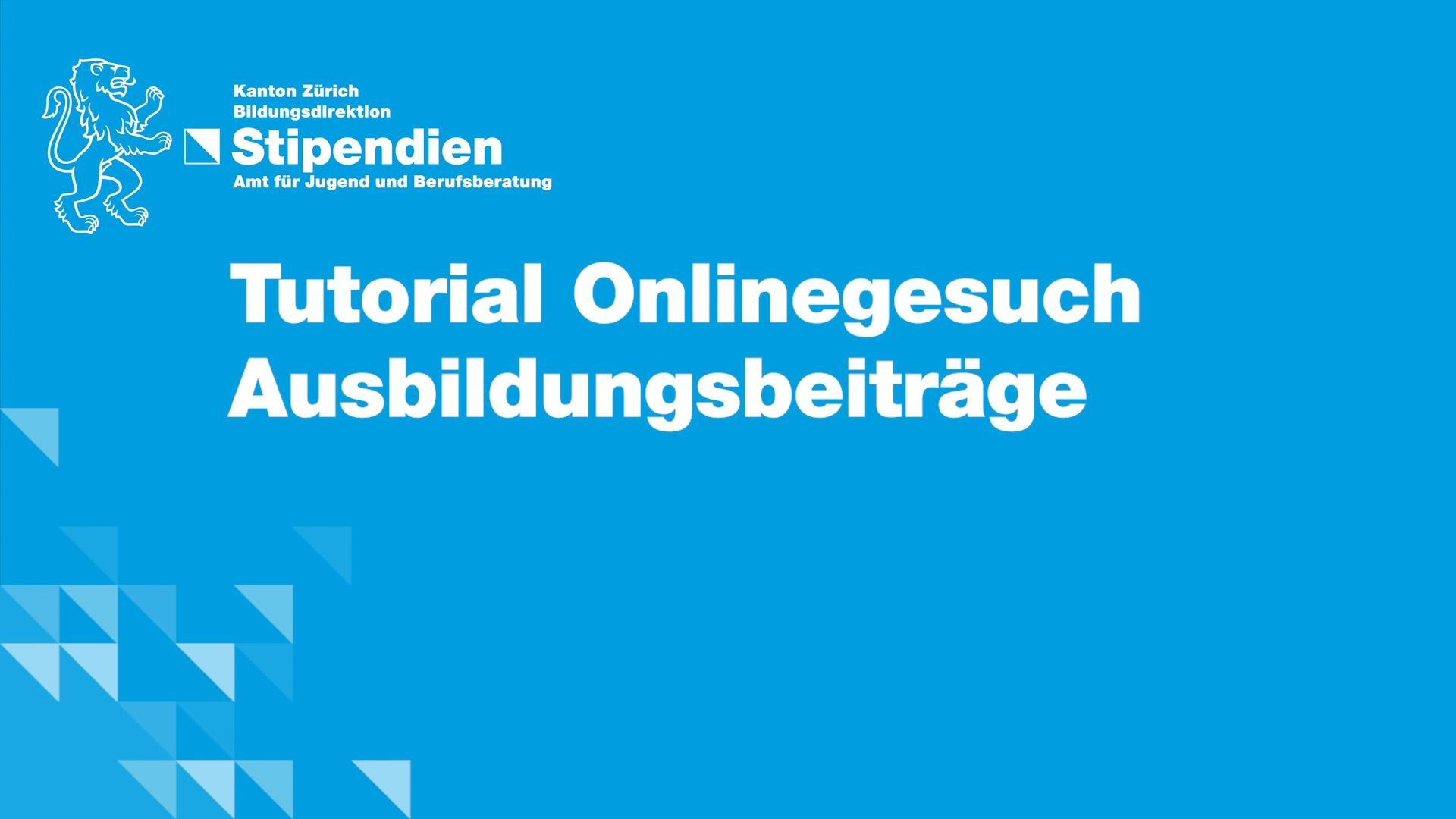 Titelbild Tutorial Onlinegesuch Ausbildungsbeiträge